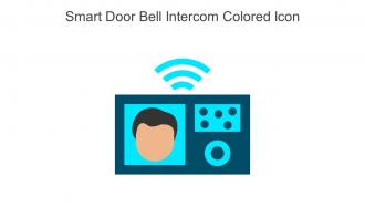 Smart Door Bell Intercom Colored Icon In Powerpoint Pptx Png And Editable Eps Format