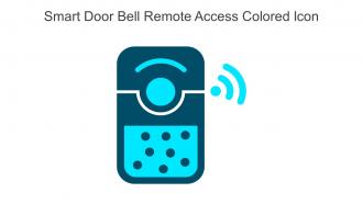 Smart Door Bell Remote Access Colored Icon In Powerpoint Pptx Png And Editable Eps Format