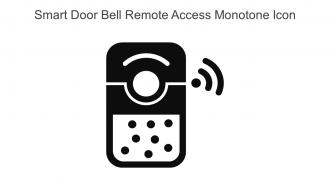 Smart Door Bell Remote Access Monotone Icon In Powerpoint Pptx Png And Editable Eps Format