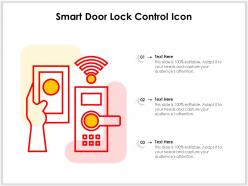 Smart door lock control icon