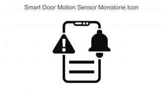 Smart Door Motion Sensor Monotone Icon In Powerpoint Pptx Png And Editable Eps Format
