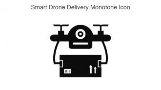Smart Drone Delivery Monotone Icon In Powerpoint Pptx Png And Editable Eps Format