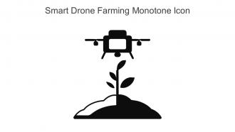 Smart Drone Farming Monotone Icon In Powerpoint Pptx Png And Editable Eps Format