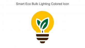 Smart Eco Bulb Lighting Colored Icon In Powerpoint Pptx Png And Editable Eps Format