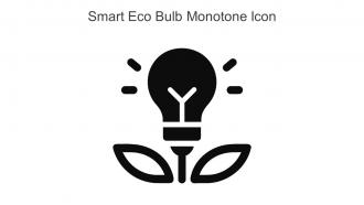 Smart Eco Bulb Monotone Icon In Powerpoint Pptx Png And Editable Eps Format