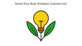Smart Eco Bulb Wireless Colored Icon In Powerpoint Pptx Png And Editable Eps Format