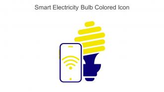 Smart Electricity Bulb Colored Icon In Powerpoint Pptx Png And Editable Eps Format