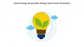 Smart Energy Renewable Energy Solar Power Illustration