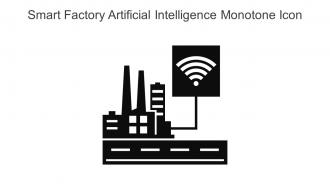 Smart Factory Artificial Intelligence Monotone Icon In Powerpoint Pptx Png And Editable Eps Format