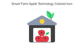 Smart Farm Apple Technology Colored Icon In Powerpoint Pptx Png And Editable Eps Format