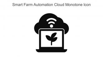Smart Farm Automation Cloud Monotone Icon In Powerpoint Pptx Png And Editable Eps Format