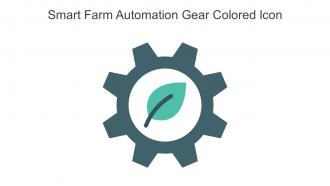 Smart Farm Automation Gear Colored Icon In Powerpoint Pptx Png And Editable Eps Format