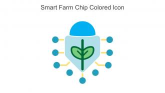 Smart Farm Chip Colored Icon In Powerpoint Pptx Png And Editable Eps Format