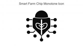 Smart Farm Chip Monotone Icon In Powerpoint Pptx Png And Editable Eps Format