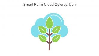 Smart Farm Cloud Colored Icon In Powerpoint Pptx Png And Editable Eps Format
