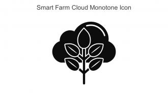 Smart Farm Cloud Monotone Icon In Powerpoint Pptx Png And Editable Eps Format