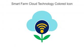 Smart Farm Cloud Technology Colored Icon In Powerpoint Pptx Png And Editable Eps Format