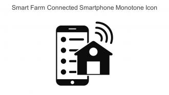 Smart Farm Connected Smartphone Monotone Icon In Powerpoint Pptx Png And Editable Eps Format