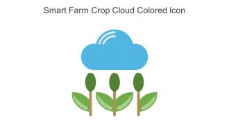 Smart Farm Crop Cloud Colored Icon In Powerpoint Pptx Png And Editable Eps Format