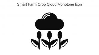 Smart Farm Crop Cloud Monotone Icon In Powerpoint Pptx Png And Editable Eps Format