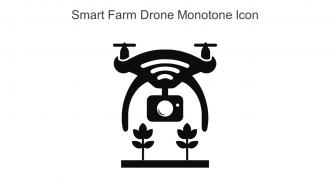 Smart Farm Drone Monotone Icon In Powerpoint Pptx Png And Editable Eps Format