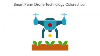 Smart Farm Drone Technology Colored Icon In Powerpoint Pptx Png And Editable Eps Format