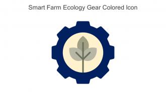 Smart Farm Ecology Gear Colored Icon In Powerpoint Pptx Png And Editable Eps Format