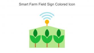 Smart Farm Field Sign Colored Icon In Powerpoint Pptx Png And Editable Eps Format