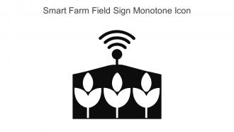 Smart Farm Field Sign Monotone Icon In Powerpoint Pptx Png And Editable Eps Format