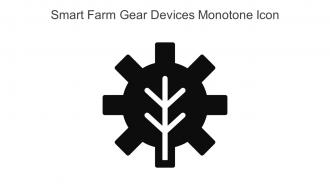Smart Farm Gear Devices Monotone Icon In Powerpoint Pptx Png And Editable Eps Format