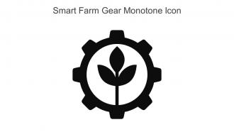 Smart Farm Gear Monotone Icon In Powerpoint Pptx Png And Editable Eps Format