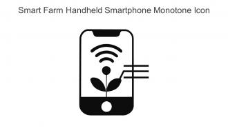 Smart Farm Handheld Smartphone Monotone Icon In Powerpoint Pptx Png And Editable Eps Format