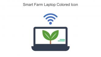 Smart Farm Laptop Colored Icon In Powerpoint Pptx Png And Editable Eps Format