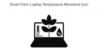 Smart Farm Laptop Temperature Monotone Icon In Powerpoint Pptx Png And Editable Eps Format
