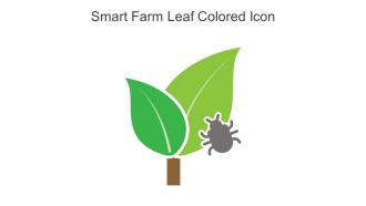 Smart Farm Leaf Colored Icon In Powerpoint Pptx Png And Editable Eps Format