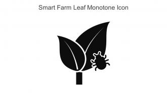 Smart Farm Leaf Monotone Icon In Powerpoint Pptx Png And Editable Eps Format