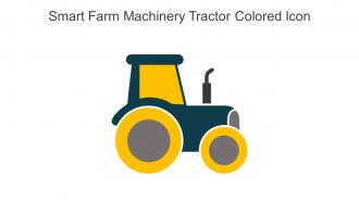 Smart Farm Machinery Tractor Colored Icon In Powerpoint Pptx Png And Editable Eps Format