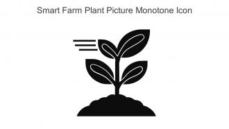 Smart Farm Plant Picture Monotone Icon In Powerpoint Pptx Png And Editable Eps Format