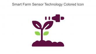 Smart Farm Sensor Technology Colored Icon In Powerpoint Pptx Png And Editable Eps Format