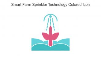 Smart Farm Sprinkler Technology Colored Icon In Powerpoint Pptx Png And Editable Eps Format