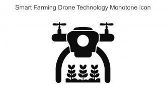 Smart Farming Drone Technology Monotone Icon In Powerpoint Pptx Png And Editable Eps Format