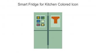 Smart Fridge For Kitchen Colored Icon In Powerpoint Pptx Png And Editable Eps Format