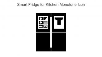 Smart Fridge For Kitchen Monotone Icon In Powerpoint Pptx Png And Editable Eps Format