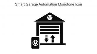 Smart Garage Automation Monotone Icon In Powerpoint Pptx Png And Editable Eps Format