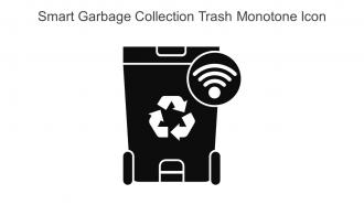 Smart Garbage Collection Trash Monotone Icon In Powerpoint Pptx Png And Editable Eps Format