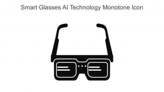 Smart Glasses AI Technology Monotone Icon In Powerpoint Pptx Png And Editable Eps Format