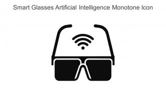 Smart Glasses Artificial Intelligence Monotone Icon In Powerpoint Pptx Png And Editable Eps Format