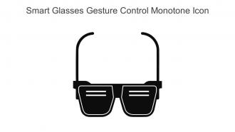 Smart Glasses Gesture Control Monotone Icon In Powerpoint Pptx Png And Editable Eps Format