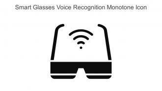 Smart Glasses Voice Recognition Monotone Icon In Powerpoint Pptx Png And Editable Eps Format