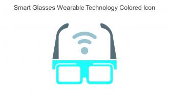 Smart Glasses Wearable Technology Colored Icon In Powerpoint Pptx Png And Editable Eps Format